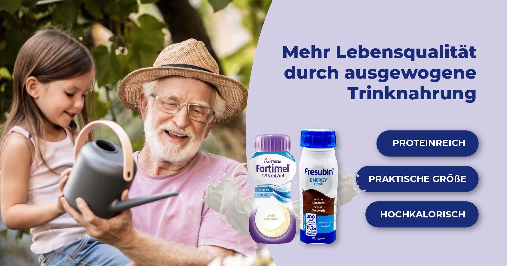 Mehr Lebensfreude durch Trinknahrung und Nahrungsergänzung