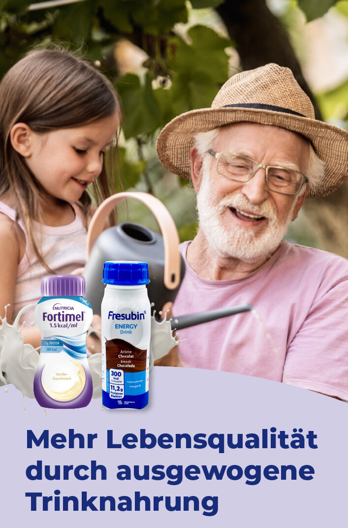 Mehr Lebensfreude durch Trinknahrung und Nahrungsergänzung