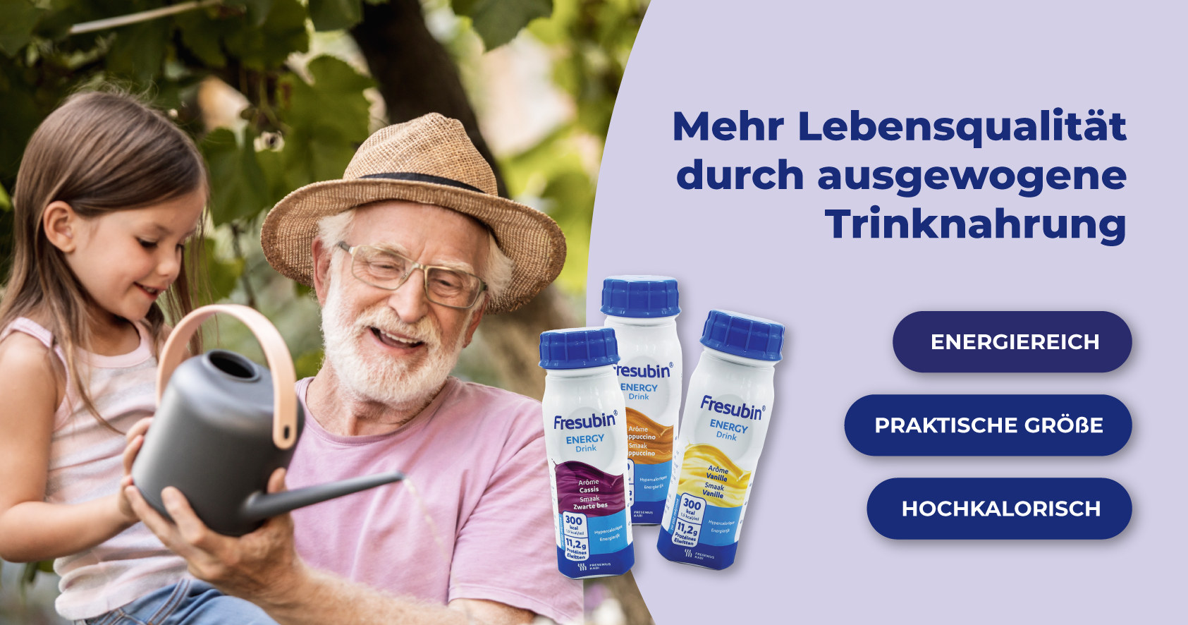 Mehr Lebensfreude durch Trinknahrung und Nahrungsergänzung