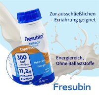 Probierflasche FRESUBIN Energy Drink Cappuccino 1x200ml Trinkflasche - MHD: 30.03.2026