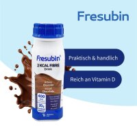 Probierflasche Fresubin 2 KCAL FIBRE Drink Schokolade 1x200ml Trinkflasche - MHD 28.02.26