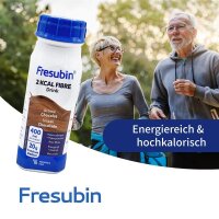 Probierflasche Fresubin 2 KCAL FIBRE Drink Schokolade 1x200ml Trinkflasche - MHD 28.02.26