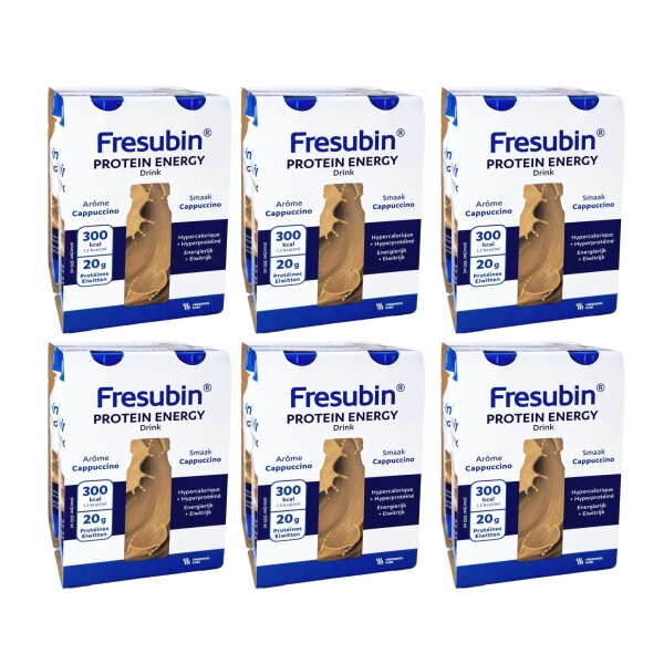 Fresubin PROTEIN ENERGY Drink Cappuccino 6x4x200ml Trinkflasche