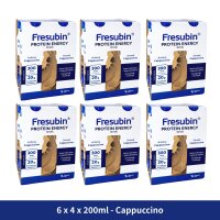 Fresubin PROTEIN ENERGY Drink Cappuccino 6x4x200ml Trinkflasche