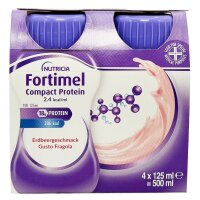 Fortimel COMPACT PROTEIN 2.4 kcal/ml Drink Erdbeere 4x125ml Trinkflasche