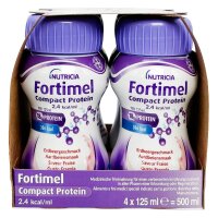 Fortimel COMPACT PROTEIN 2.4 kcal/ml Drink Erdbeere 4x125ml Trinkflasche