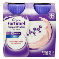 FORTIMEL Compact Protein Drink Erdbeere 4x125ml Trinkflasche