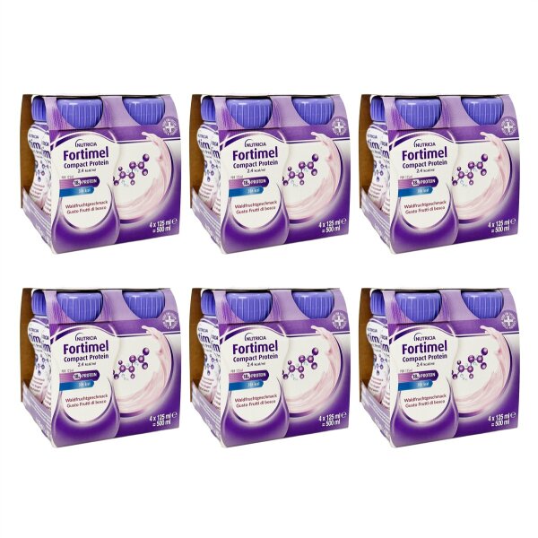 Fortimel COMPACT PROTEIN 2.4 kcal/ml Drink Waldfrucht 24x125ml Trinkflasche