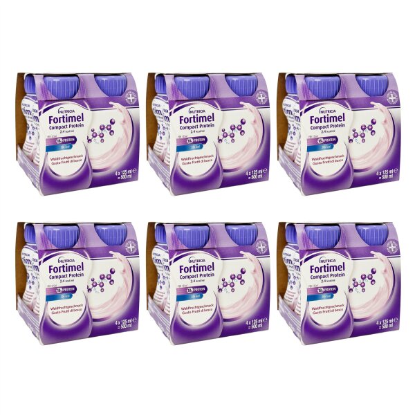 FORTIMEL Compact Protein Drink Waldfrucht 6x4x125ml Trinkflasche