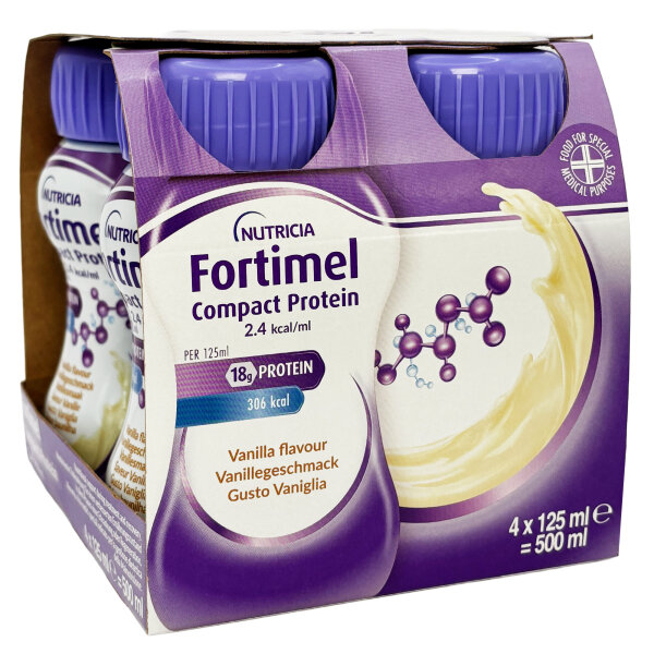 FORTIMEL Compact Protein Drink Vanille 4x125ml Trinkflasche