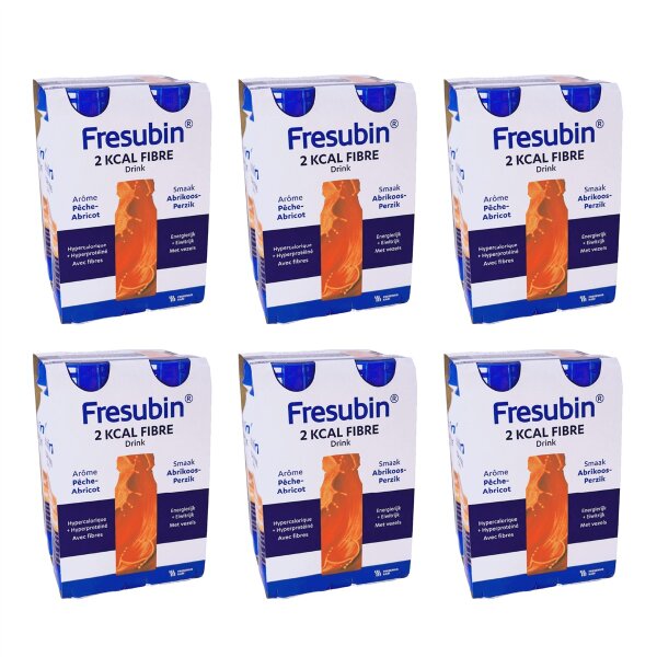 Fresubin 2 KCAL FIBRE Drink Aprikose-Pfirsich 24x200ml Trinkflasche