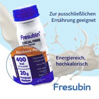Fresubin 2 KCAL FIBRE Drink Aprikose-Pfirsich 24x200ml Trinkflasche