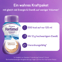 Fortimel Compact 2.4 kcal/ml Drink Cappuccino 4x125ml Trinkflasche