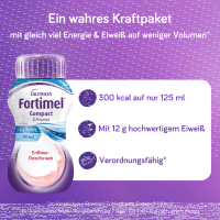 Fortimel Compact 2.4 kcal/ml Drink Erdbeere 4x125ml Trinkflasche