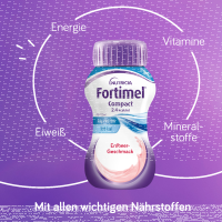 Fortimel Compact 2.4 kcal/ml Drink Erdbeere 4x125ml Trinkflasche