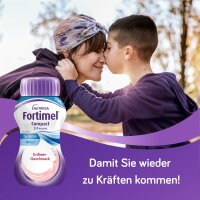 Fortimel Compact 2.4 kcal/ml Drink Erdbeere 4x125ml Trinkflasche