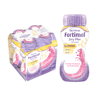 Fortimel Jucy Plus Drink Himbeere 4x200ml Trinkflasche